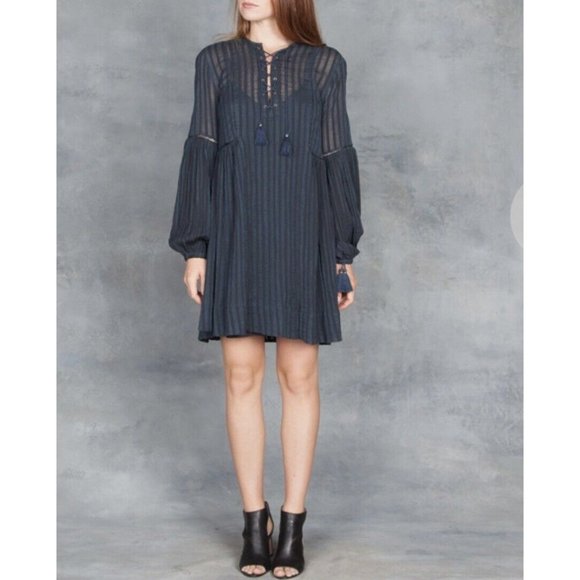 Ulla Johnson Helena Dress Navy Size 2 - Picture 3 of 8